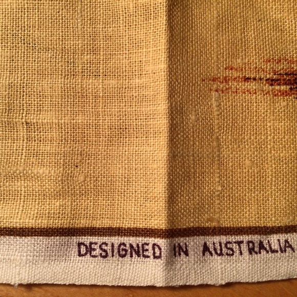 Vintage horse print kitchen cloth. 100% linen. - Picture 12 of 14